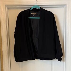 Marc Bouwer Elegant Black Bomber Jacket
